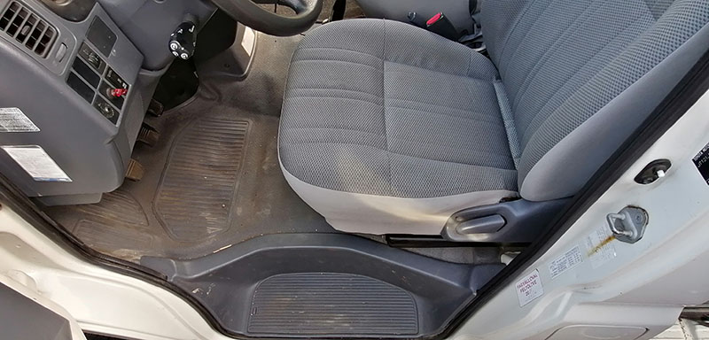 Auto interieur reinigen - Autobekleding laten stoomreinigen - Before