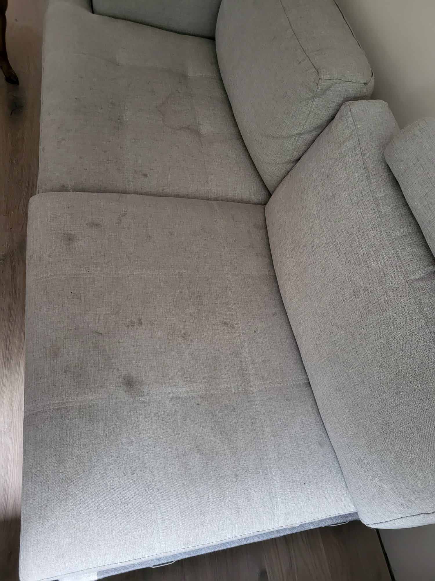 Bank reinigen - Before