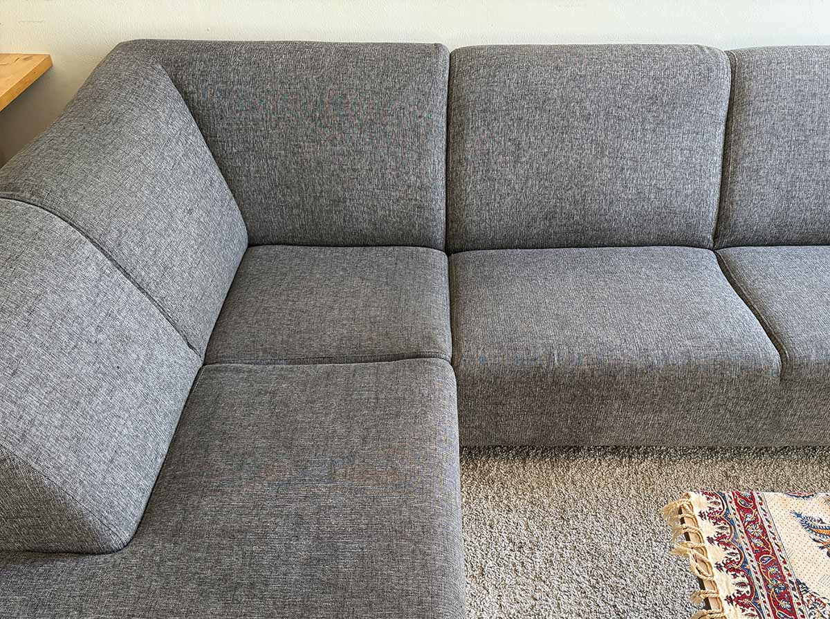 Hoekbank laten reinigen - After